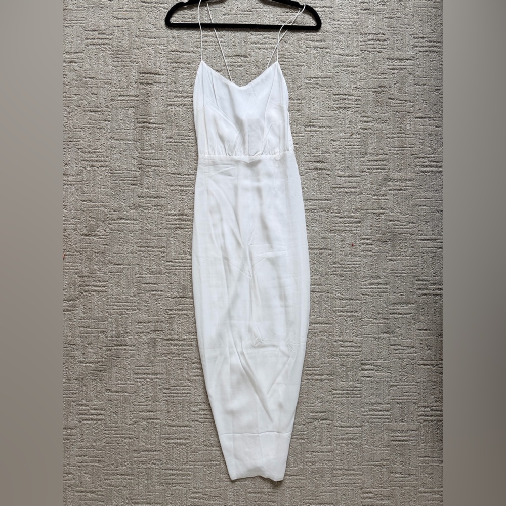 White Spaghetti-Strap Maxi Dress